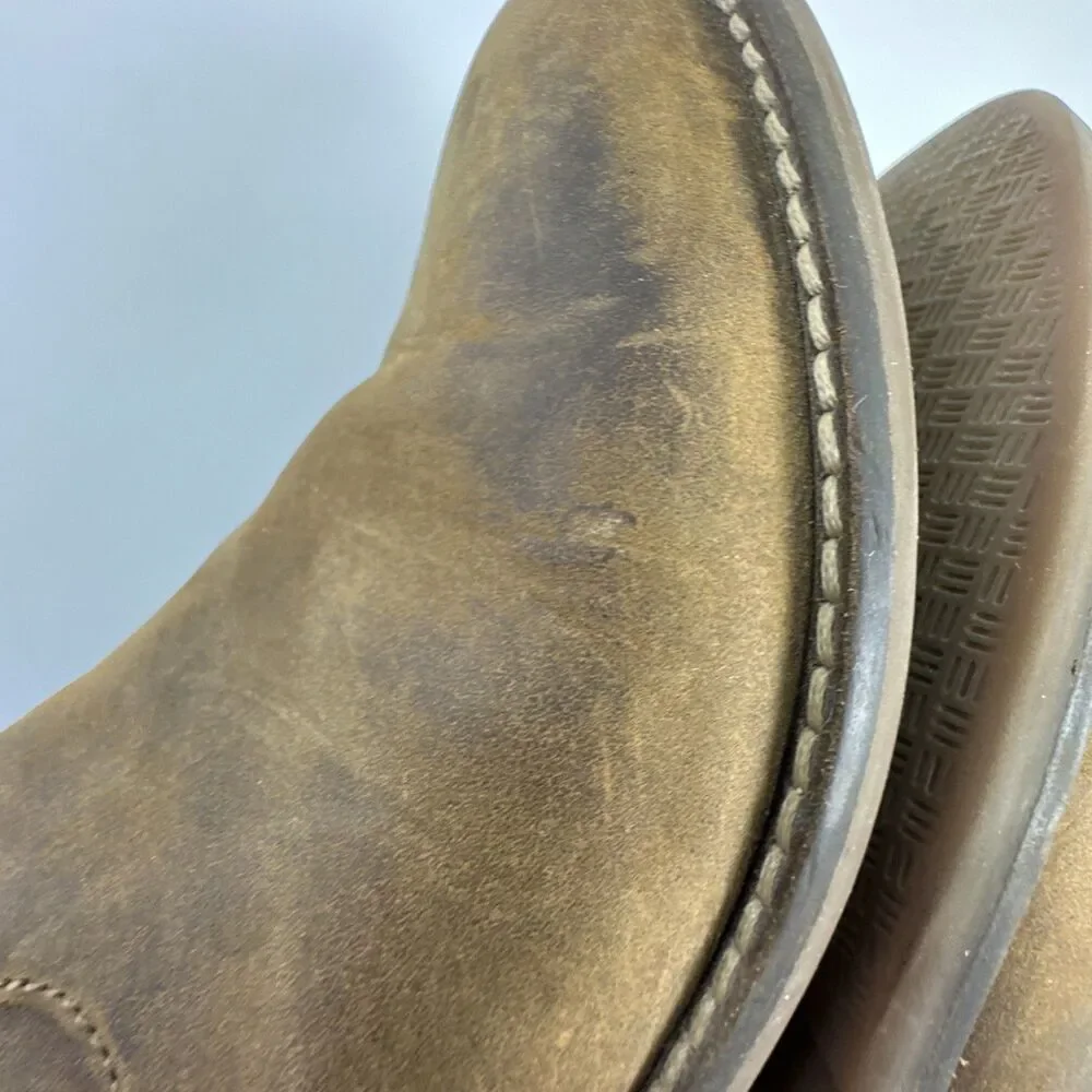 Clarks Camzin Dime Ankle Boot Bootie Brown Leather Side Zip Buckle Strap Women 7 - Picture 13 of 14